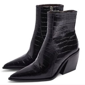 Topshop Honour Pointed Toe Western Boot